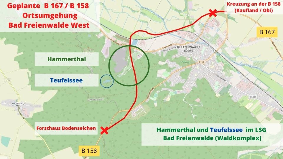 Ortsumgehung B 167 / B 158 Bad Freienwalde