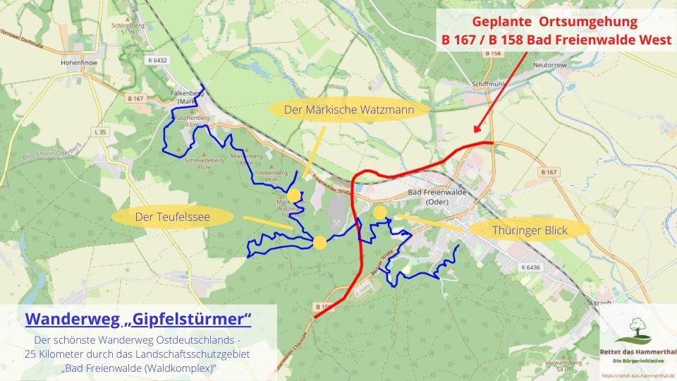 Wanderweg Gipfelstürmer Bad Freienwalde